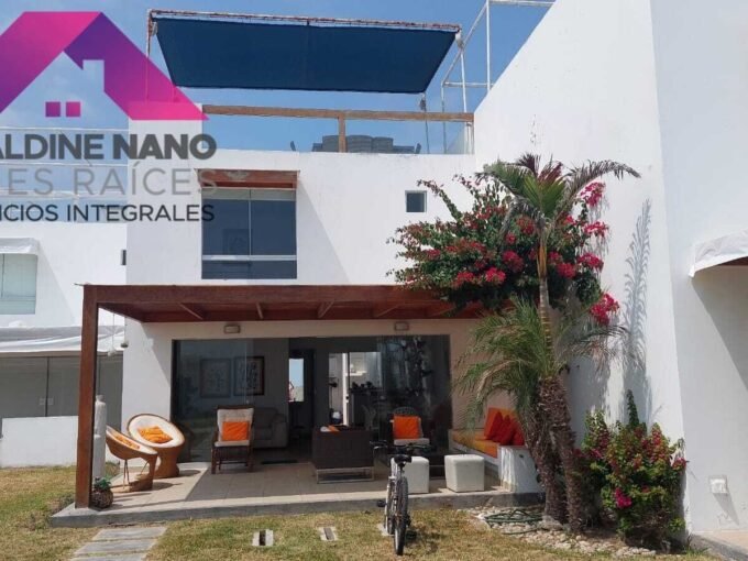 Venta Casa de Playa Asia Azul, 2da Fila – Km 108 Panam Sur, Playa Sarapampa